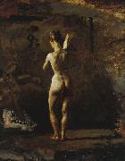 Thomas Eakins Study for William Rush Carving His Allegorical Figure of the Schuylkill River oil painting artist